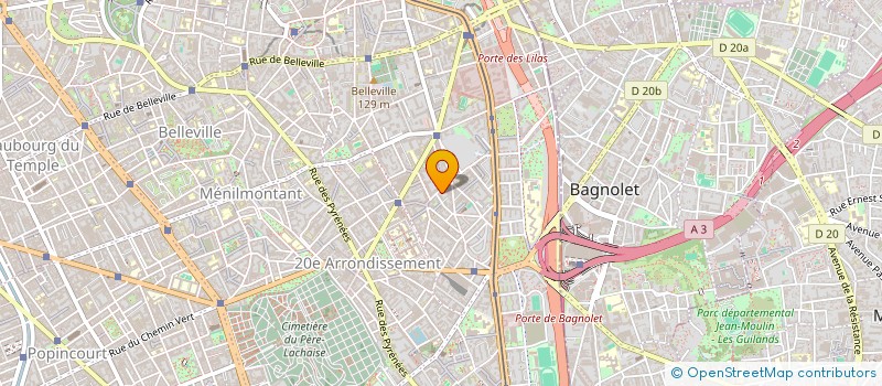 localisation de l'entreprise DOM 20  PARIS