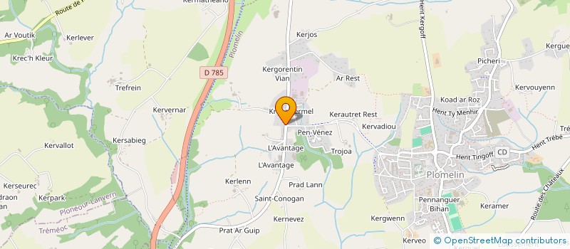 localisation de l'entreprise DOM 29  PLOMELIN