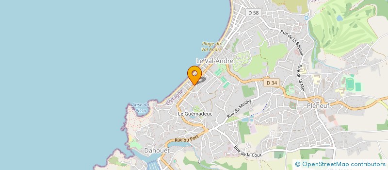 localisation de l'entreprise DOM 5  PLENEUF-VAL-ANDRE