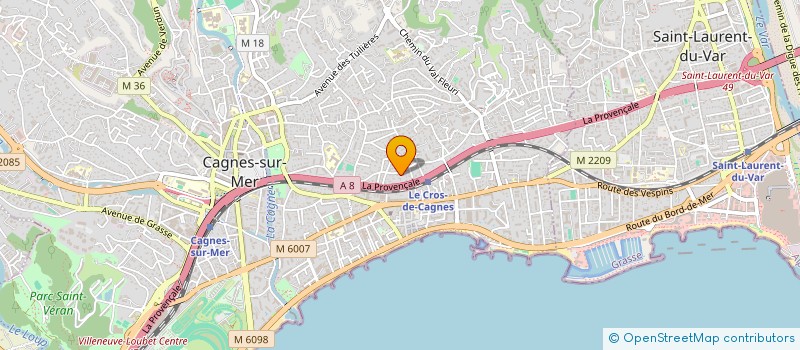 localisation de l'entreprise DOM AZUR 06 à CAGNES-SUR-MER
