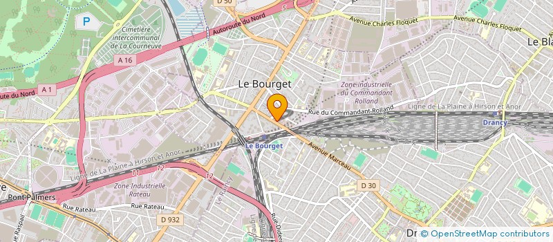 localisation de l'entreprise DOM BTP  LE BOURGET