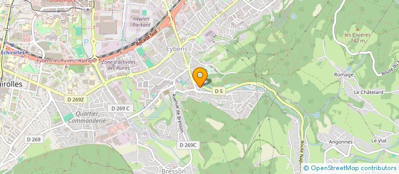 localisation de l'entreprise DOM'CARE à EYBENS