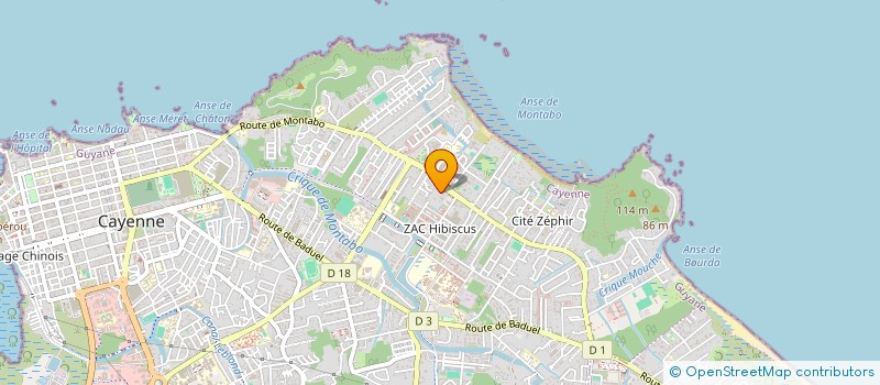 localisation de l'entreprise DOM COM 132  CAYENNE