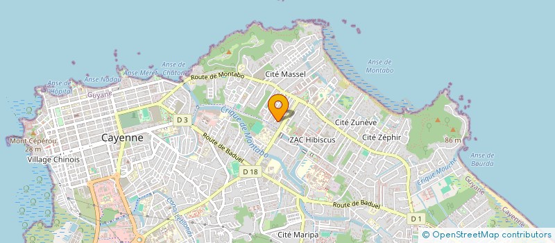 localisation de l'entreprise DOM COM 171  CAYENNE