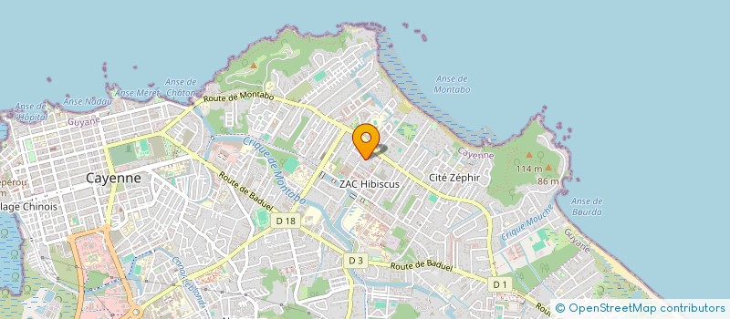 localisation de l'entreprise DOM COM 240  CAYENNE