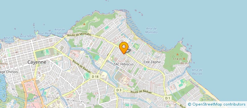 localisation de l'entreprise DOM COM 247  CAYENNE