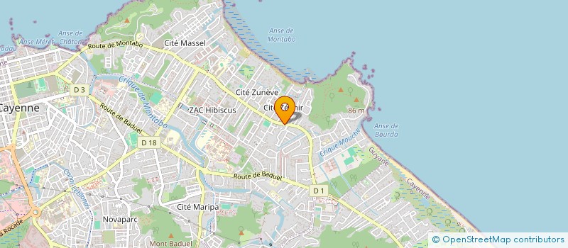 localisation de l'entreprise DOM COM 458  CAYENNE