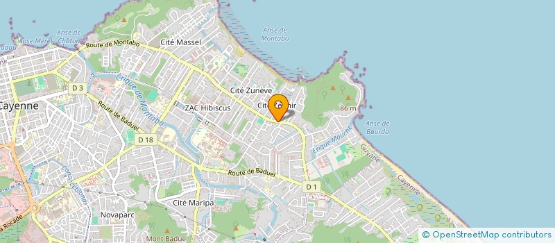 localisation de l'entreprise DOM COM 499  CAYENNE