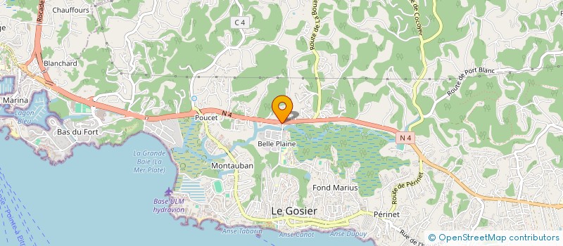 localisation de l'entreprise DOM DISTRIBUTION GUADELOUPE  LE GOSIER