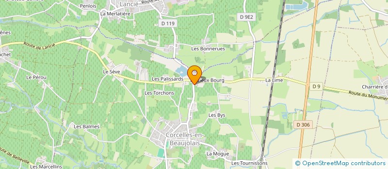 localisation de l'entreprise DOM. DU VIEUX BOURG à CORCELLES-EN-BEAUJOLAIS