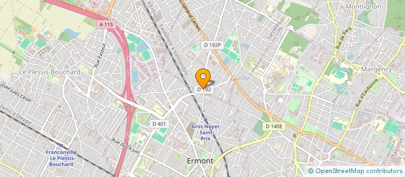 localisation de l'entreprise DOM ELEC 95 à SAINT-PRIX