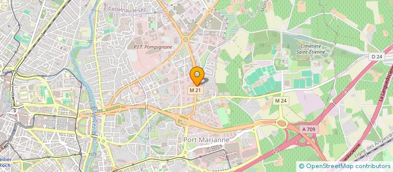 localisation de l'entreprise DOM HABITAT à MONTPELLIER