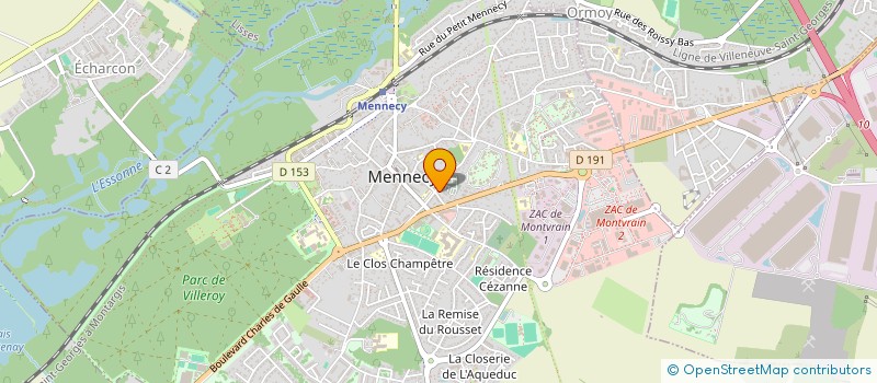 localisation de l'entreprise DOM IMMO à MENNECY