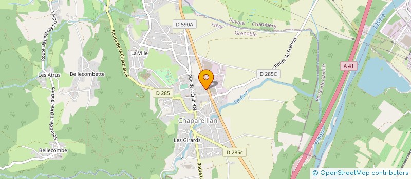 localisation de l'entreprise DOM'INNOV à CHAPAREILLAN