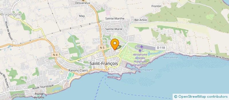 localisation de l'entreprise DOM INVEST à SAINT-FRANCOIS