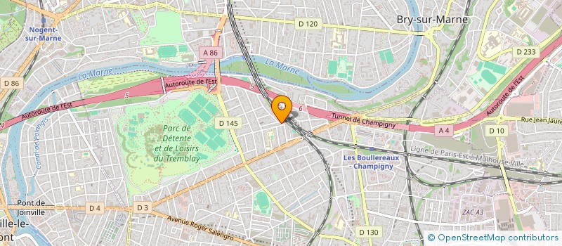 localisation de l'entreprise DOM'INVEST à CHAMPIGNY-SUR-MARNE