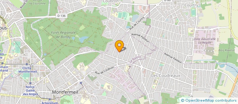 localisation de l'entreprise DOM LUX à MONTFERMEIL