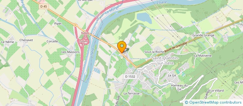 localisation de l'entreprise DOM PARE-BRISE +  SAINT-QUENTIN-SUR-ISERE