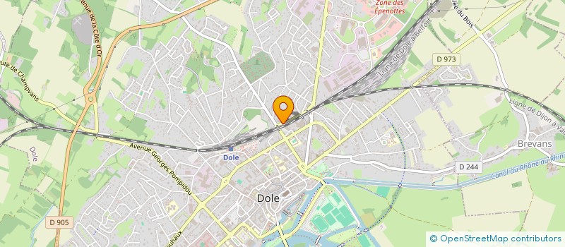localisation de l'entreprise DOM PETITS TRAVAUX à DOLE