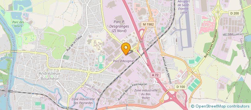 localisation de l'entreprise DOM SECURITE FRANCE  ANDREZIEUX-BOUTHEON