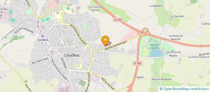 localisation de l'entreprise DOM'SERVICES à LOUDEAC