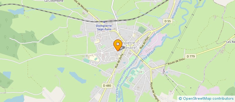 localisation de l'entreprise DOM'SERVICES PLUS à DOMPIERRE-SUR-BESBRE