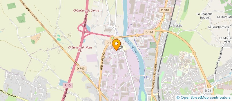 localisation de l'entreprise DOM - TOM  CHATELLERAULT