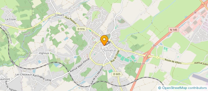 localisation de l'entreprise DOM'VISION SAS à DOMERAT