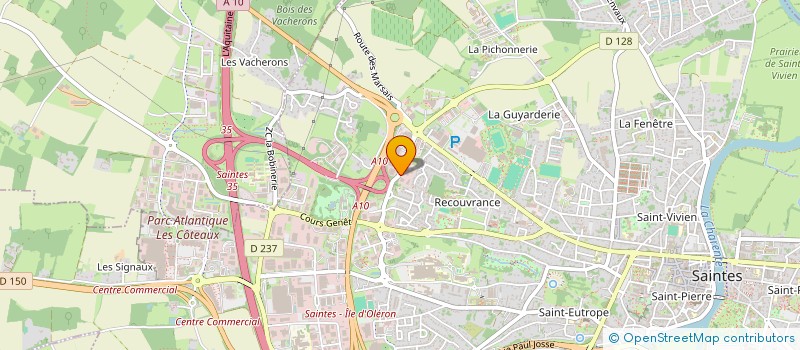localisation de l'entreprise DOMA à SAINTES