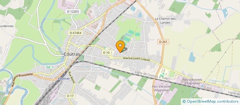 localisation de l'entreprise DOMA  COUTRAS