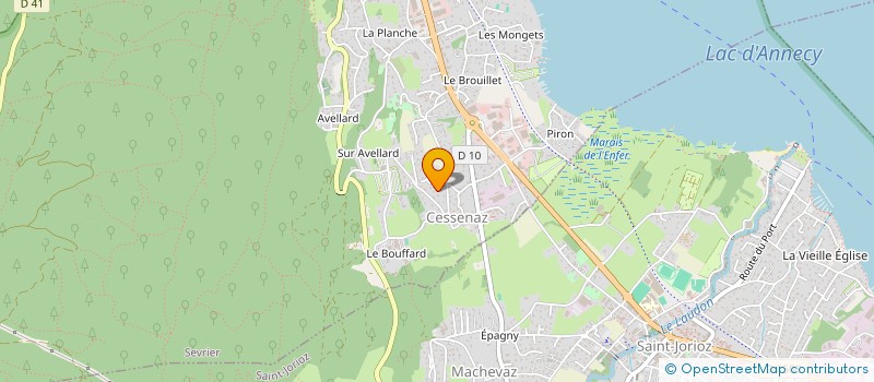 localisation de l'entreprise DOMA ARCHITECTURE ET ECONOMIE DE LA CONSTRUCTION  SEVRIER