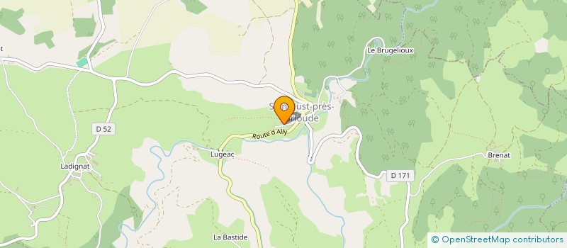 localisation de l'entreprise DOMAE  SAINT-JUST-PRES-BRIOUDE