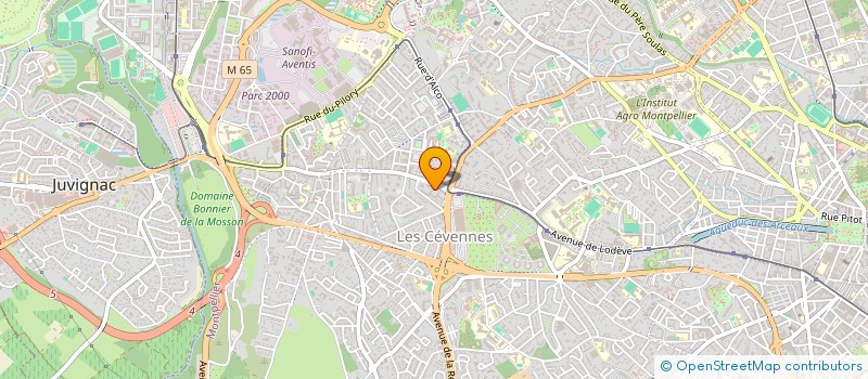 localisation de l'entreprise DOMAE CONSTRUCTION à MONTPELLIER
