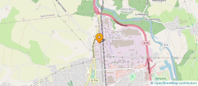 localisation de l'entreprise DOMAERO à ISSOIRE