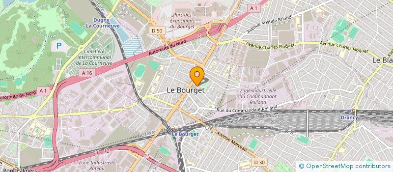 localisation de l'entreprise DOMAG BATIMENT à LE BOURGET