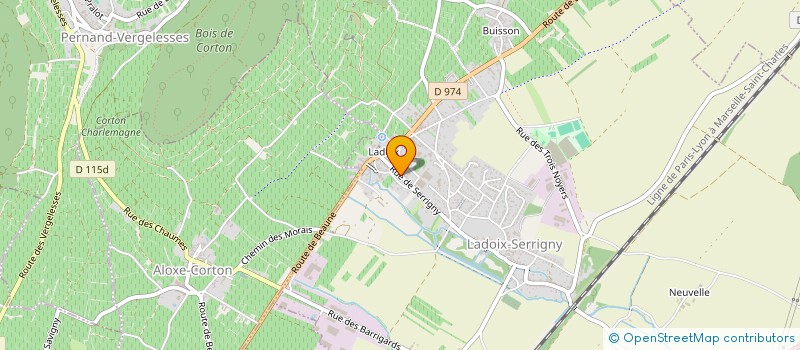 localisation de l'entreprise DOMAINE 2.2  LADOIX-SERRIGNY