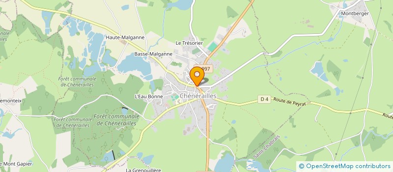localisation de l'entreprise DOMAINE 23 à CHENERAILLES