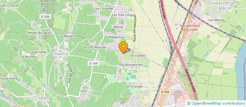 localisation de l'entreprise DOMAINE ABELANET - LANEYRIE  CHAINTRE