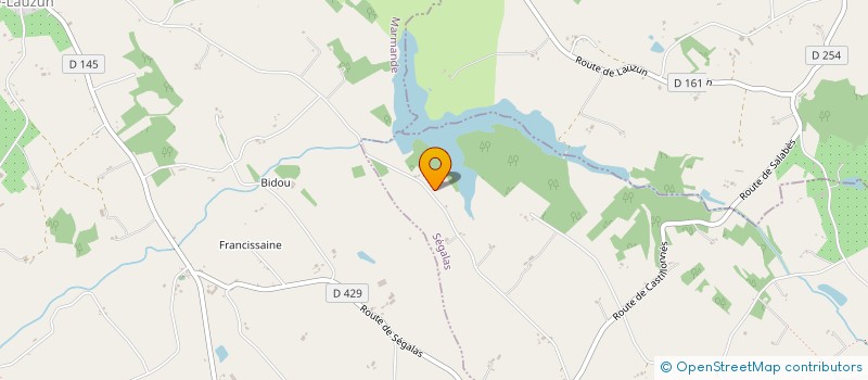 localisation de l'entreprise DOMAINE AGROECOLOGIQUE DE BAROLLE  MONTESQUIEU