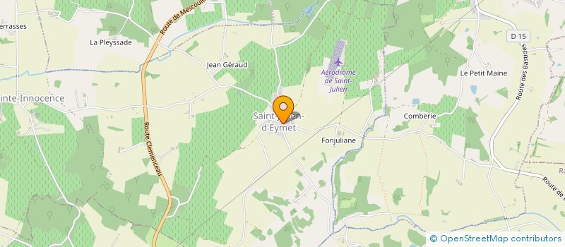 localisation de l'entreprise DOMAINE ALBERT DE CONTI  SAINT-JULIEN-INNOCENCE-EULALIE