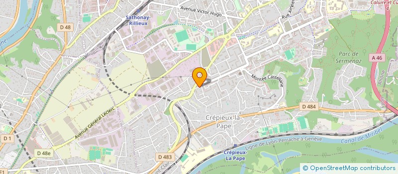 localisation de l'entreprise DOMAINE ANTUNES  RILLIEUX-LA-PAPE