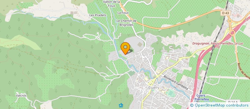 localisation de l'entreprise DOMAINE AUREILLAN à CUERS