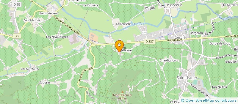 localisation de l'entreprise DOMAINE AUVIGUE à CERCIE