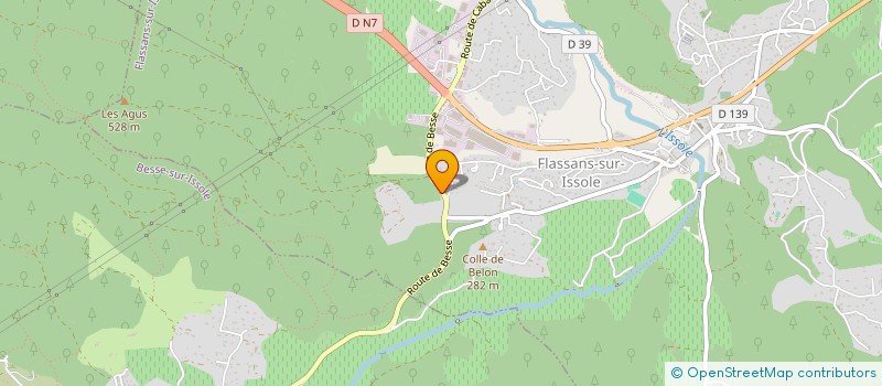 localisation de l'entreprise DOMAINE BAGNIS à CABASSE