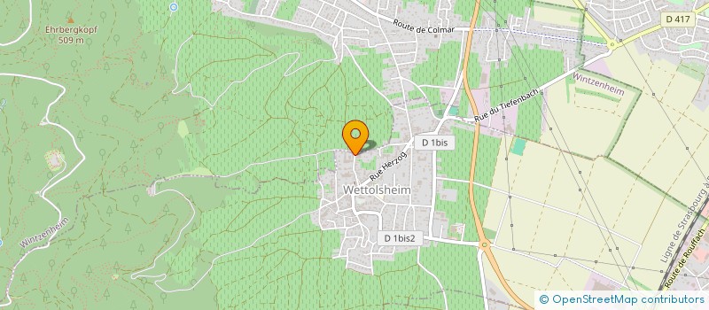 localisation de l'entreprise DOMAINE BARMES BUECHER  WETTOLSHEIM