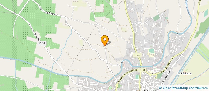 localisation de l'entreprise DOMAINE BEAUREGARD DU GRES  SAINT-GILLES