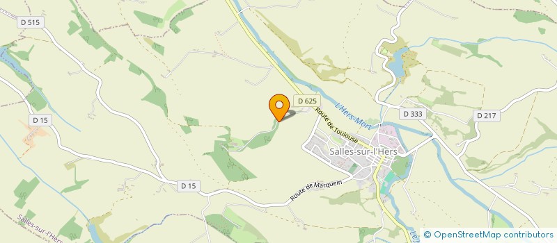 localisation de l'entreprise DOMAINE BEL ASPECT  SALLES SUR L'HERS