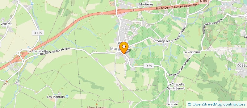 localisation de l'entreprise DOMAINE BERTHAULT  MOROGES