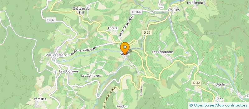 localisation de l'entreprise DOMAINE BESSONE  VAUXRENARD