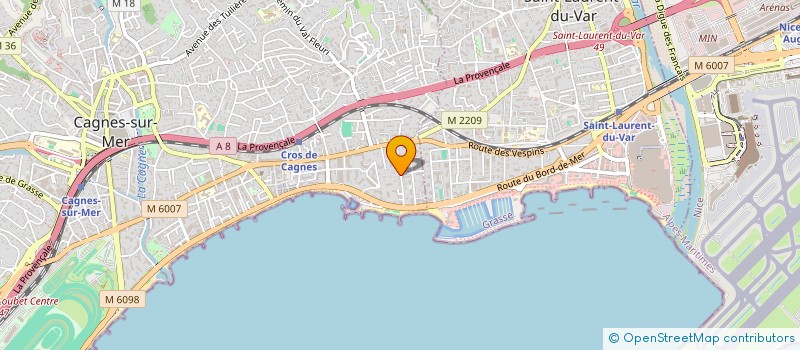 localisation de l'entreprise DOMAINE BLANCHEFLORE à CAGNES-SUR-MER